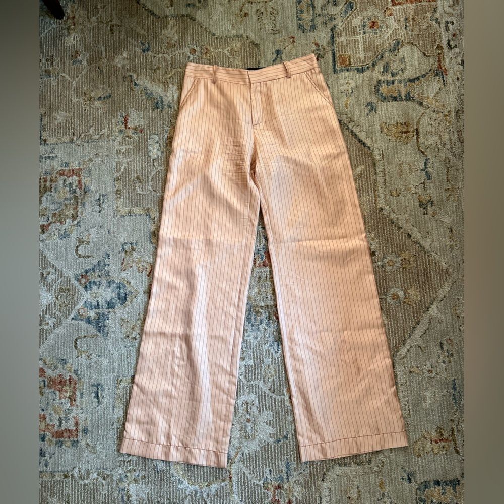 Juan Carlos Obando 100% Silk Striped Pants